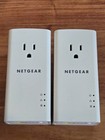 2 Netgear Plp1200-100pas Powerline 1200 Extra Outlet Tested  Internet Extenders 