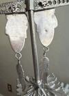 Sterling Silver 925 Turquoise Earrings unmarked 