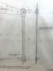 Antique Draftsman Drawing Roebling Lift Beam For Baldwin Locomotive Works 1920