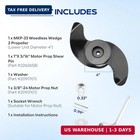 For Minn Kota Mkp-33 Weedless Wedge 2 Prop Compatible With Minn Kota 4  Motor Di