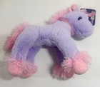 Unicorn Lying Plush Toy Stuffed Animal Purple Fur Plushies Horse Girls Gifts 14 