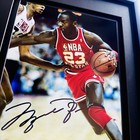 Psa Michael Jordan Signed Photograph Framed Autograph Picture All Star