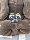 Tonka Pound Puppies Brown Dog Plush Collar 17 Inch  1985 Stuffed Animal Toy