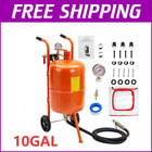    10 Gallon Portable Abrasive Blasting Tank 25 Psi Pressure Sandblaster W  Nozzle