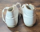 Vintage Kinney Kids  Model 40120 Leather Baby Shoes Size 2 1 2 White Made In Usa