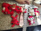 Neopets Mcdonalds 2004 Red Grundo Poogle Yurble Mynci Meerca Qiggle 4  Plush Set