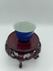 Chinese Antique Blue Glazed Teacup