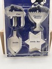 Chanukah Metal Cookie Cutters Set Of 3 Menorah Dreidle   Chai   Hanukkah-read