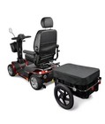 Mobility Scooter Cargo Trailer 70l Box 16-inch Wheels Universal Hitch Black