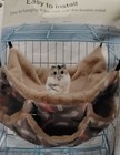 Small Animal Pet Hammock Warm Plush Triple Bunkbed Cage Hanging Hammock - New
