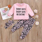 Toddler Kids Baby Girls Tracksuit 2pcs Sweatshirt Tops pants Set Clothes Outfits
