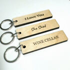 Personalized Keychain Car Keys Custom Name Tag Gift Label Product Bag Ring Charm
