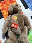 Vintage Steiff Bear Stuffed Animal 0202 36 Made In Austria