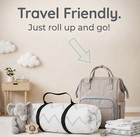 Pack And Play Memory Foam Mattress Topper Roll Up Dual Sided Mattress Pad 38x26