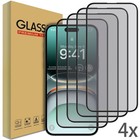 4-pack Clear Tempered Glass Screen Protector Phone Guard Saver For Apple Iphone