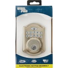 Steel Pro Electronic Deadbolt  Brushed Nickel Ga7x2d01aa Steel Pro Ga7x2d01aa