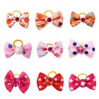 10pcs Dog Hair Bows Diamond Dog Hair Accessories Rubber Bands Dog Bows Dogs 