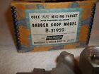 Vtg Antique Unused Mueller Brass Gooseneck Cole Mixing Faucet Barber Shop Model