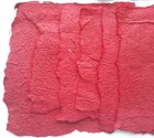 Handmade Paper Burgundy Red 12 Sheets Scrapbooking Journaling Crafts Thailand
