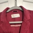 Caslon Women s Red Blazer Jacket Size S Collared Button Front Short Classic