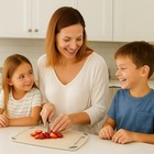 Eco-conscious Wheat Straw Cutting Board Set - 2-piece Reversible