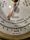 Vintage Huger Nautical Marine Barometer  Brass -7  Made In West Germany 1983