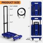 Folding Hand Truck 500 Lb Heavy Duty Luggage Cart Utility Dolly Platform With
