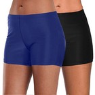 Women s Swim Shorts High Waist Swimsuit Bottoms Bathing Suit Board-shorts  