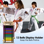 12 Belts Karate Belt Display Rack With Personalized Stickers  Taekwondo Belt    