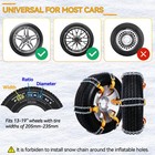 6pcs  Snow Tire Chain Car Truck Suv Anti-skid Emergency Winter Ice Traction Belt
