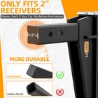 Locame 2  Receiver 8  Drop Adjustable Tow Trailer Hitch Gold Dual Ball 25000lb