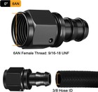 2pcs Straight Push On Lock Hose Fitting 6an To 3 8  Barb Fitting For Fuel Line