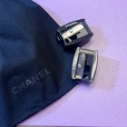 Chanel Black Plastic Makeup Pencil Sharpener Made In Germany Pack Of 2 Sharpener