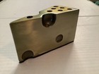 Vintage Mcm Brass Swiss Cheese Pen Pencil Holder Paperweight Mid Century Modern