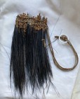 Pair Old Papua New Guinea Cassowary Feathers Armbands-rare Tribal Ornaments 