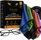 Microfiber Cleaning Cloth Pack 6 230 Gsm Ultra Soft Lens Glasses Screen Camera