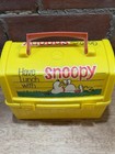 Vintage Snoopy Plastic Lunchbox - Go To School With have Lunch With  