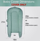 Corduroy Lounger Cover Only Dockatot Deluxe  Docks   Mexxi Corduroy  Sage Green