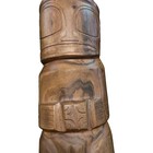 Solid Wood Tiki Statue Vintage Polynesia Hawaii    10 5  Tall