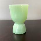 Vintage Fire King Jadeite Green Glass Double Egg Cup Collectible 4  Tall