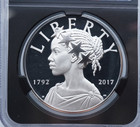 1792-2017 P American Liberty 1oz Silver Medal Ngc Pf 70 Ultra Cameo - U1536