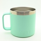 Yeti Rambler Mug 14 Oz Vacuum Insulated Stainless Steel Seafoam Green No Lid