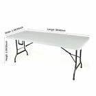 8  Ft  Fitted Polyester Tablecloth Table Cover Wedding Banquet Party White