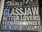 Poison The Well Glassjaw Better Lovers Los Angeles 18x24 Palladium 4 4 25 Print