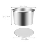 4 Pcs Cake Mold Tiramisu Pan Steamed Pudding Cheesecake Tins For Baking