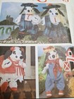 Dog Plush Stuffed Dalmation Farmer Simplicity 7864 Craft Sewing Pattern Uc Vtg