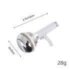 Abs Toilet Tank Button Silver 12 5cm Single Function For Standard Cisterns