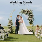 Wedding Arch 2 Pack Decorative Stand 2 1m 1 9m Metal For Ceremony Party Decor