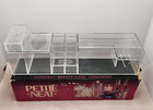 Vintage Pretty Neat Petite Cosmetic Make Up Clear Plastic Acrylic Organizer 80 s
