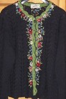 Wolkensticker Original Costume Jacket Hand Knitted Size Xl Black  Very Mint Condition